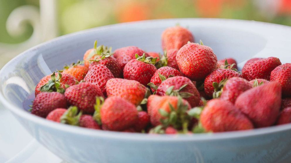PHOTO: A bowl of strawberries.