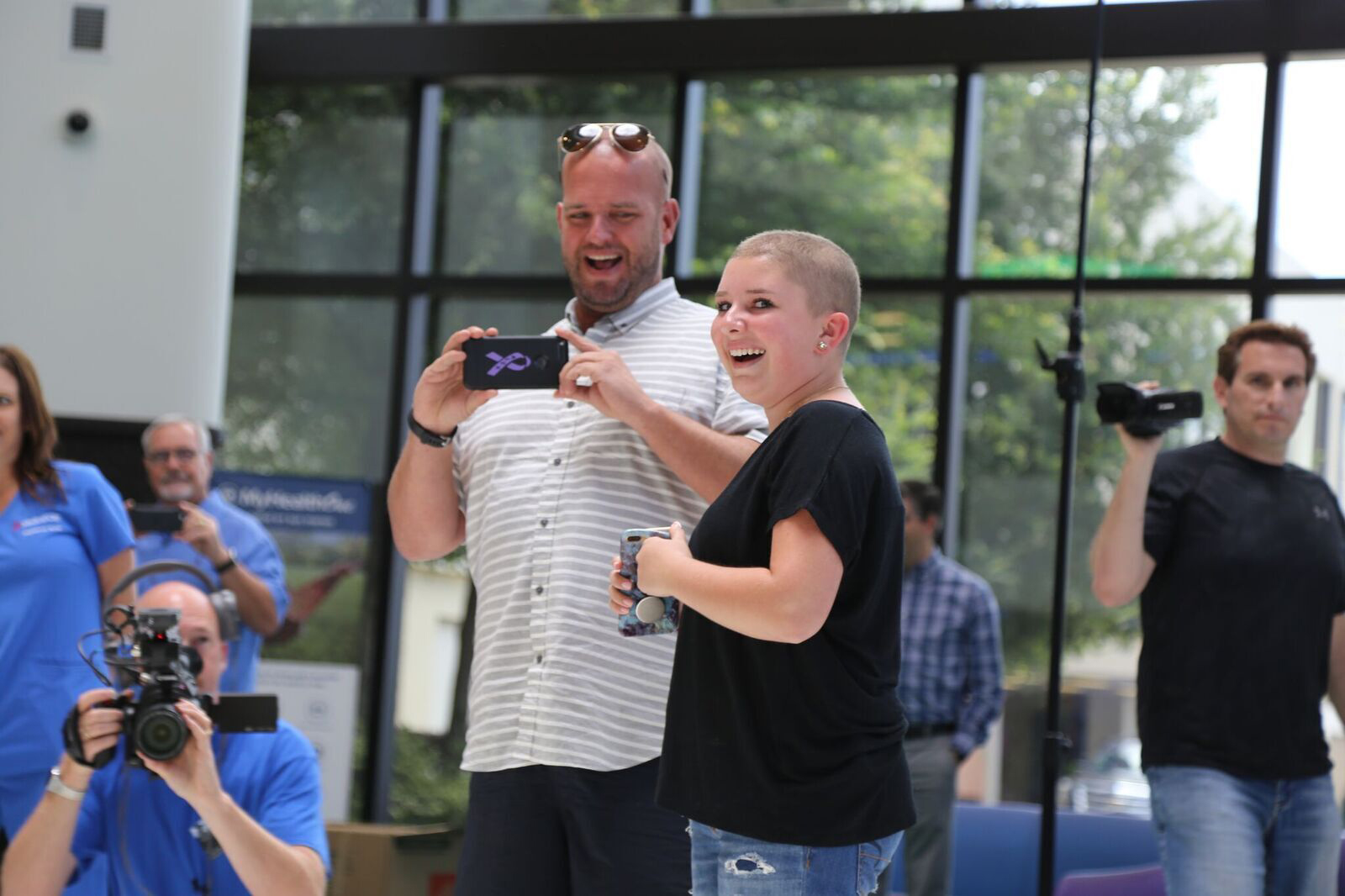PHOTO: Alex Kiker, 11, was surprised with a flash mob at Medical City Children's Hospital in Dallas and a dream beach vacation by Make-A-Wish North Texas.