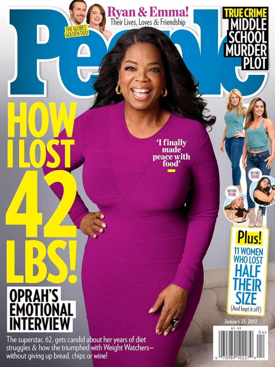 PHOTO: People magazine features the weight loss stories of Oprah Winfrey and everyday Americans in its latest issue.