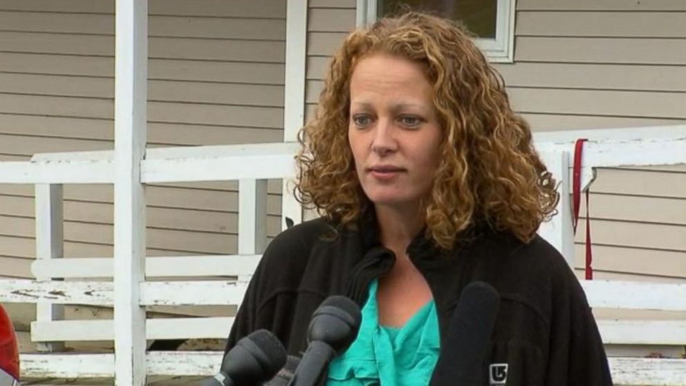 Nurse Kaci Hickox speaks to the press, Oct. 31, 2014 in Fort Kent, Maine.