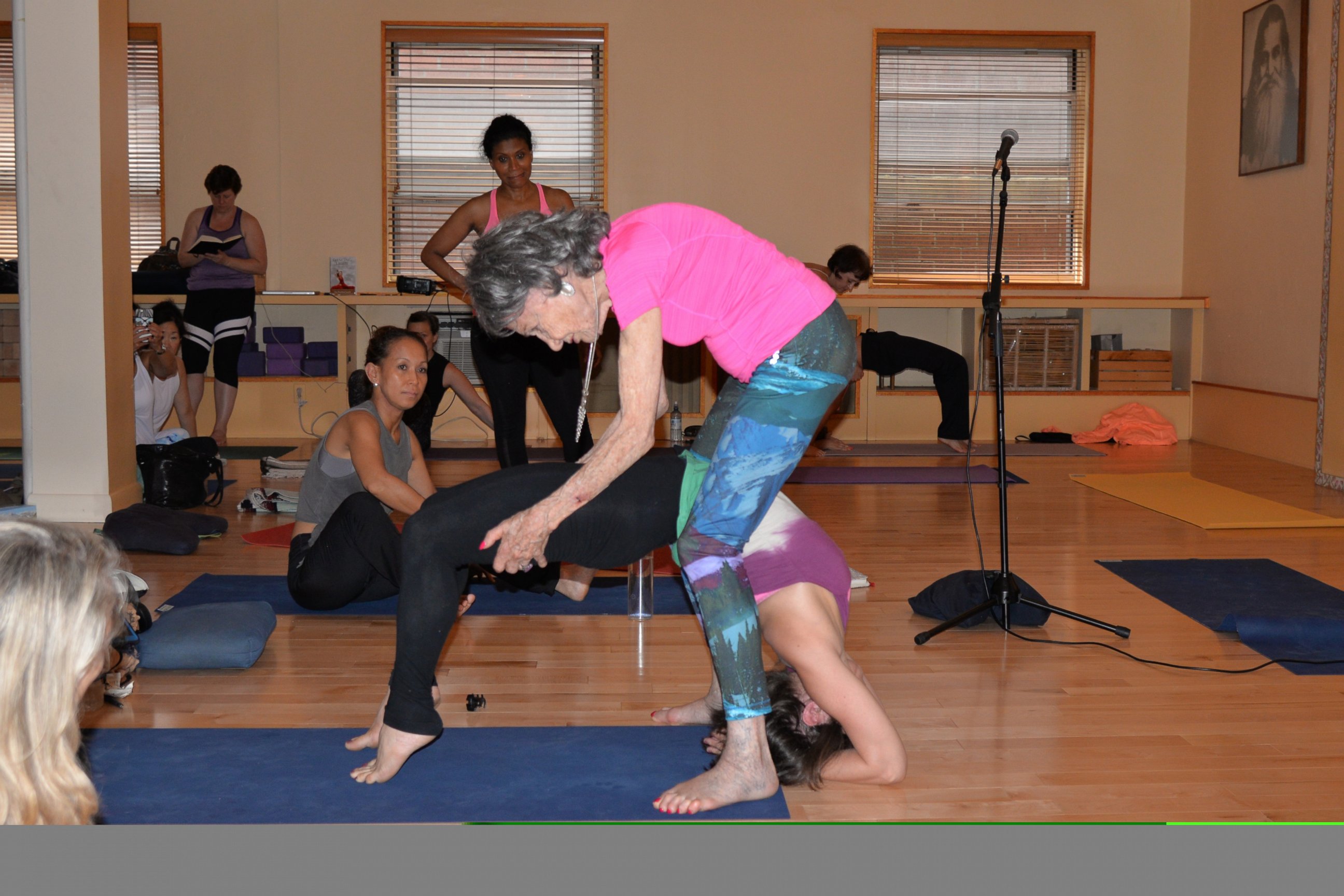 PHOTO: Tao Porchon-Lynch, of White Plains, New York, still teaches eight yoga classes per week at the age of 97.