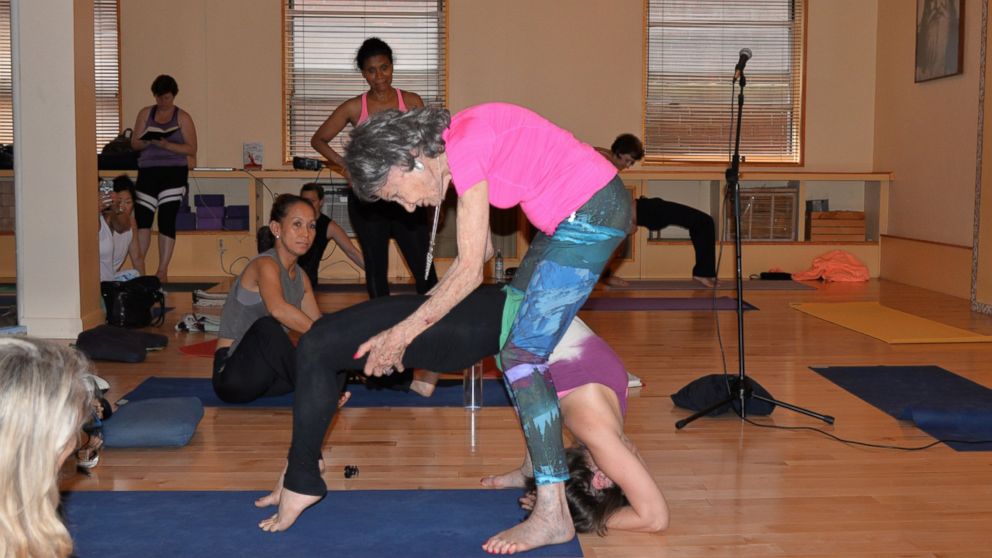 PHOTO: Tao Porchon-Lynch, of White Plains, New York, still teaches eight yoga classes per week at the age of 97.