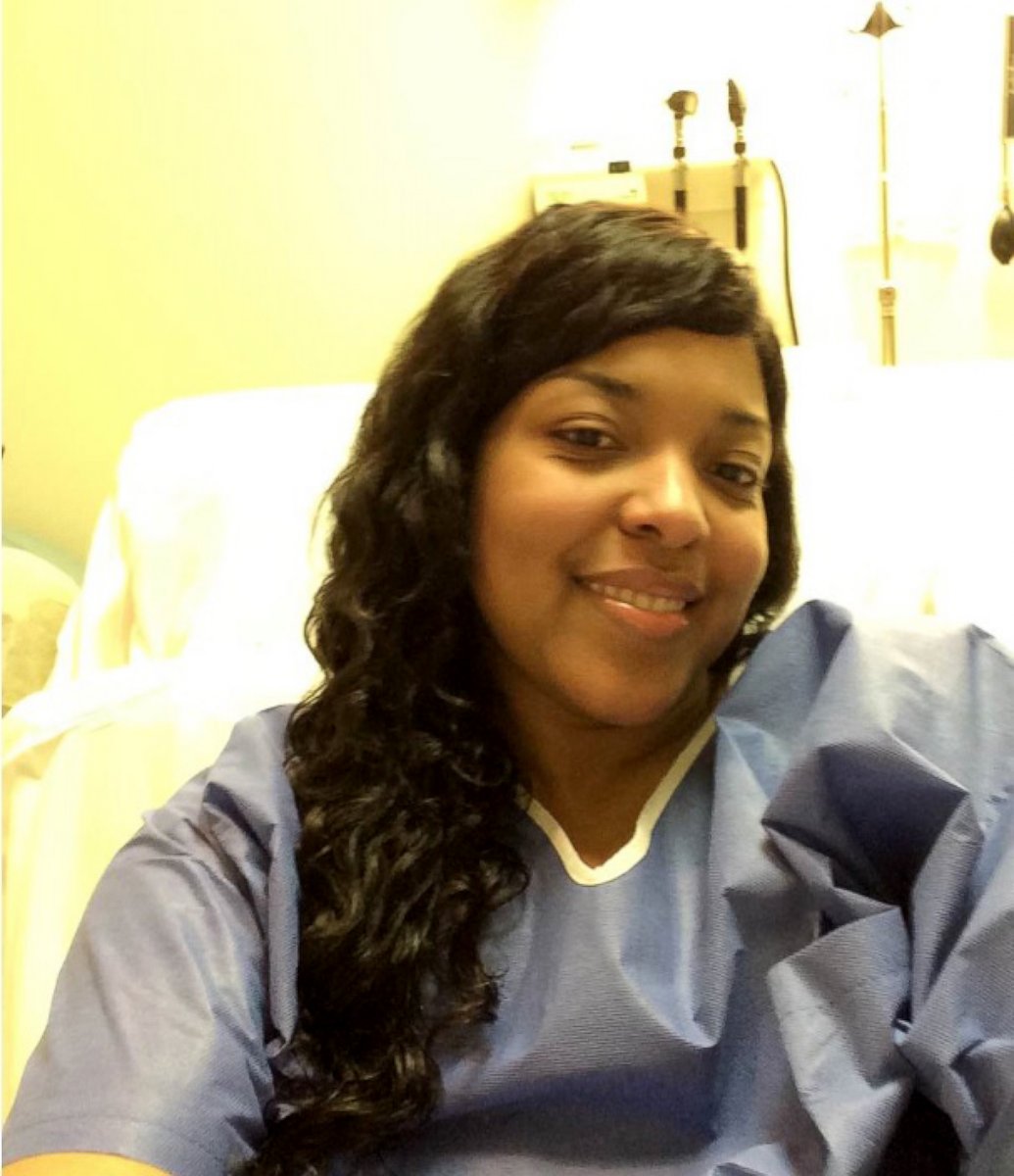 PHOTO: Amber Vinson, who contracted Ebola earlier this month, is seen in her room at Emory University Hospital in Atlanta.