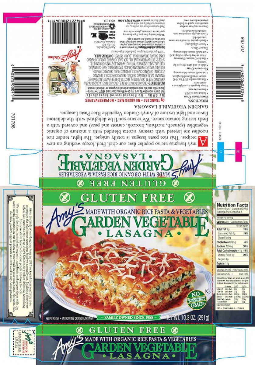 PHOTO: Amy's Kitchen is recalling more than 73,000 cases of food due to possible listeria contamination.