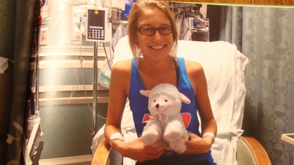 PHOTO: Bailey Personette at Georgetown University donating her bone marrow.