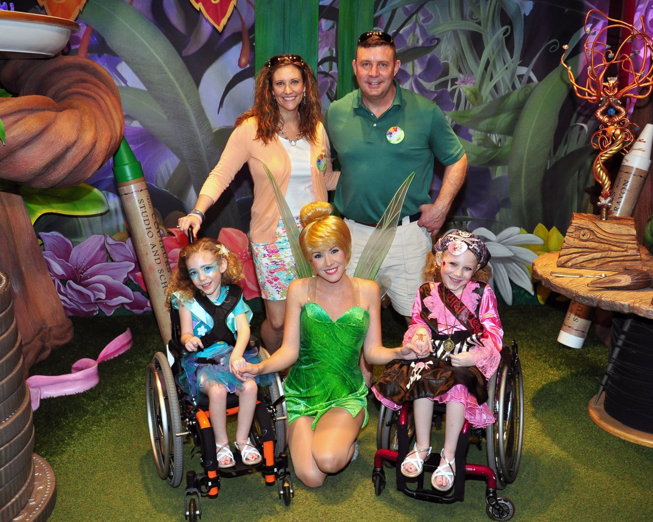 PHOTO: Sarah and Eric Kennedy with their daughters Brooke and Brielle at Disneyland.