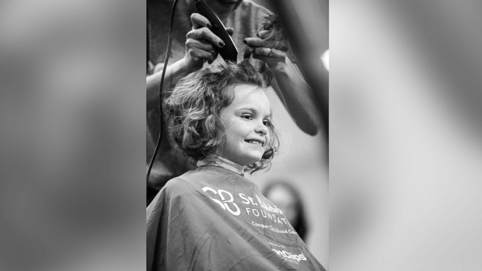 PHOTO: Marlee Pack's friends and teachers shaved their heads to support her as she recovers from chemotherapy.