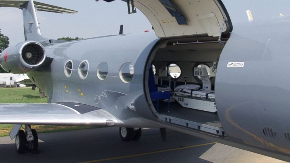 PHOTO: The device is loaded onto a private jet