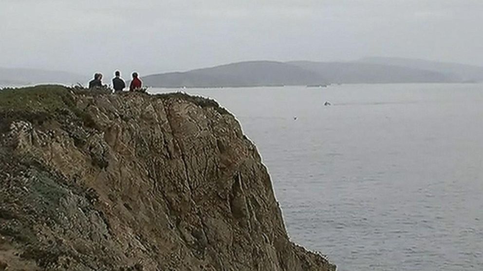 PHOTO: This is the cliff where Sebastian Johnson was rescued during a family trip.
