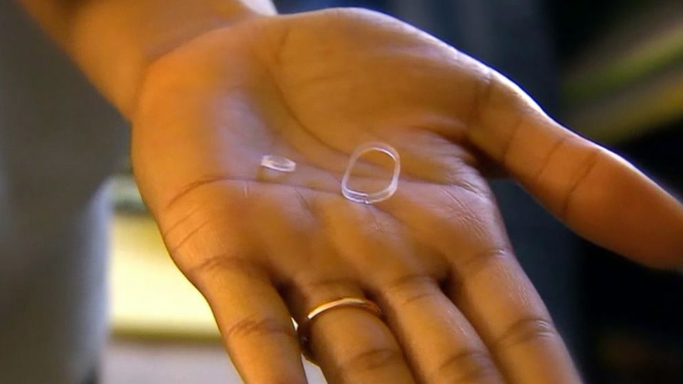 Woman Uses Rubber Bands, Hair Elastics 