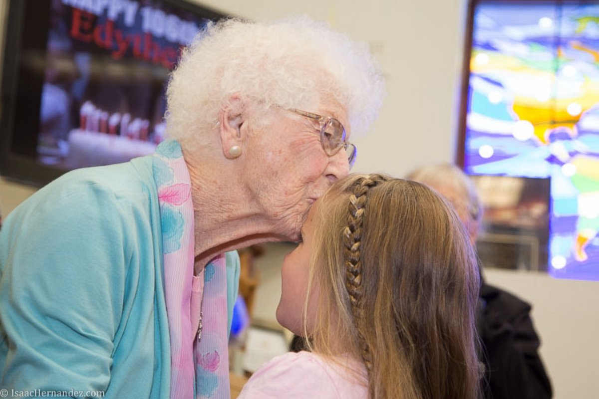 PHOTO: Edythe Kirchmaier and her grandchild.