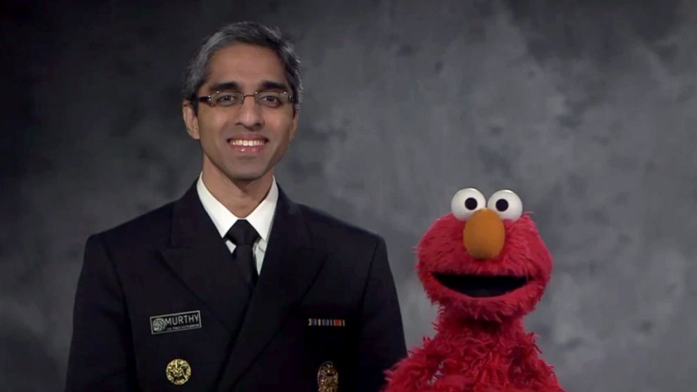 Sesame Street's Elmo and Surgeon General Vivek H. Murthy teamed up for a PSA on vaccinations.
