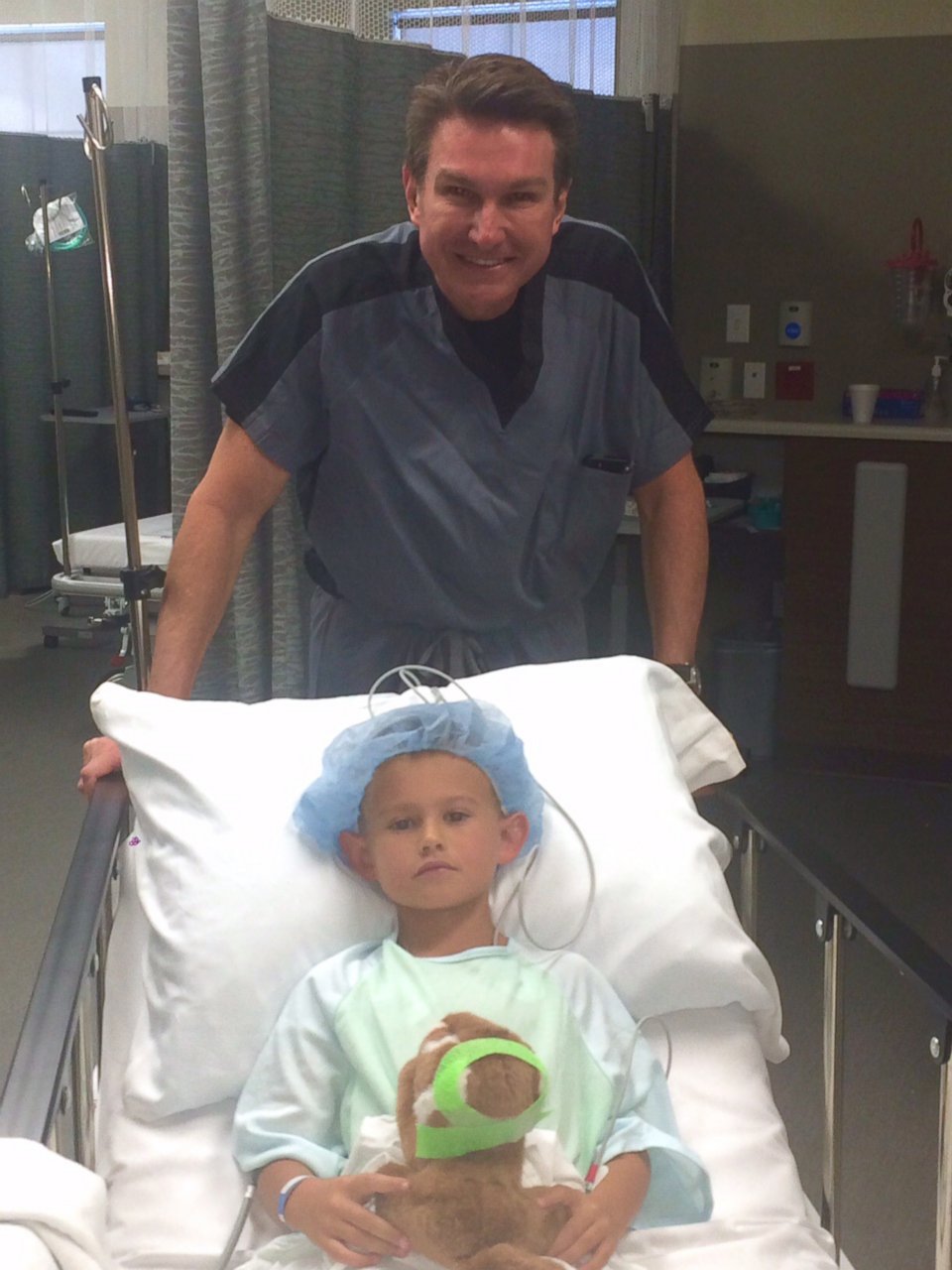 PHOTO: Gage Berger, 6, is pictured here before getting ear pinning surgery in Salt Lake City, Utah, done by Dr. Steven Mobley of the Mobley Founation for Charitable Surgery. 