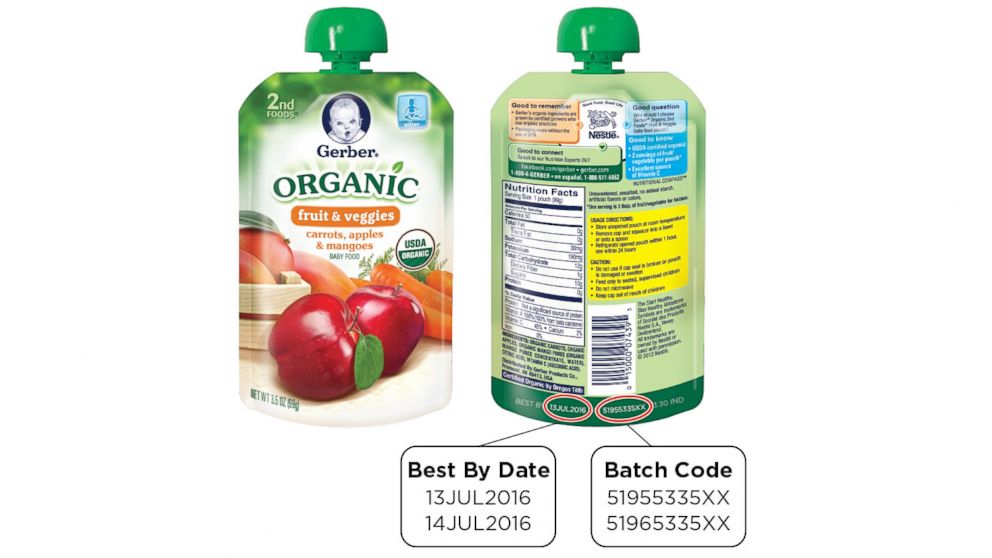 Gerber Voluntarily Recalls Some Organic Baby Food Over Packaging Defect