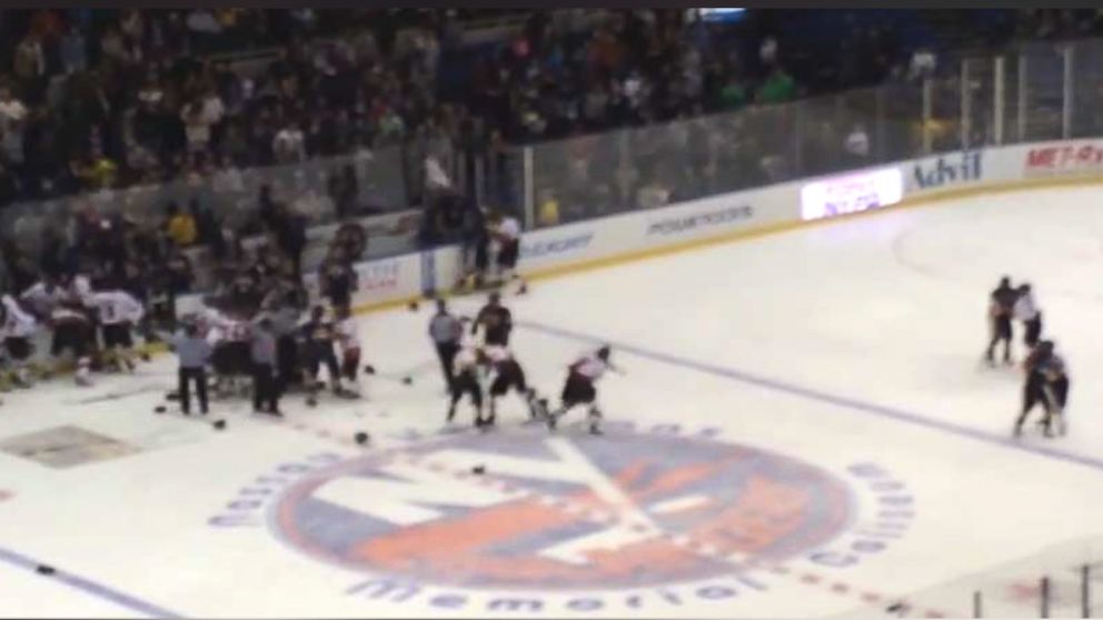 Images from a class action lawsuit filed against the NHL show the violence on the ice.