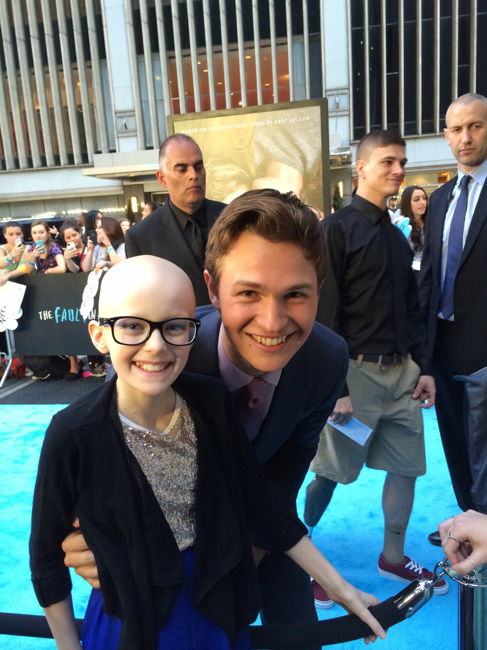 PHOTO: Shred Kids' Cancer helped Kaitlin Lehman fulfill her dream to meet the stars of her favorite movie, "The Fault in Our Stars." 