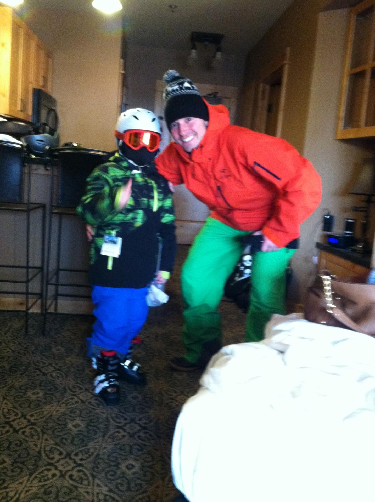 PHOTO: Five months after surgery, Haiden and his family went on a skiing vacation.