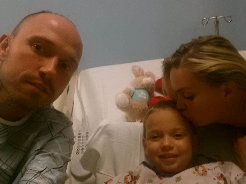 PHOTO: Matt Wolf donated a kidney to his son Haiden, then 7