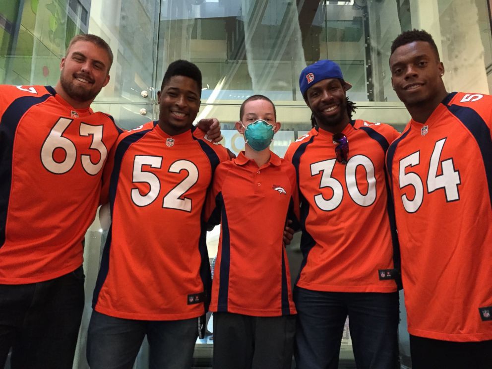 PHOTO: Daniel Hailpern, 16, will announce the Denver Broncos pick in the 2016 NFL Draft through a wish granted by the Make-A-Wish Foundation.