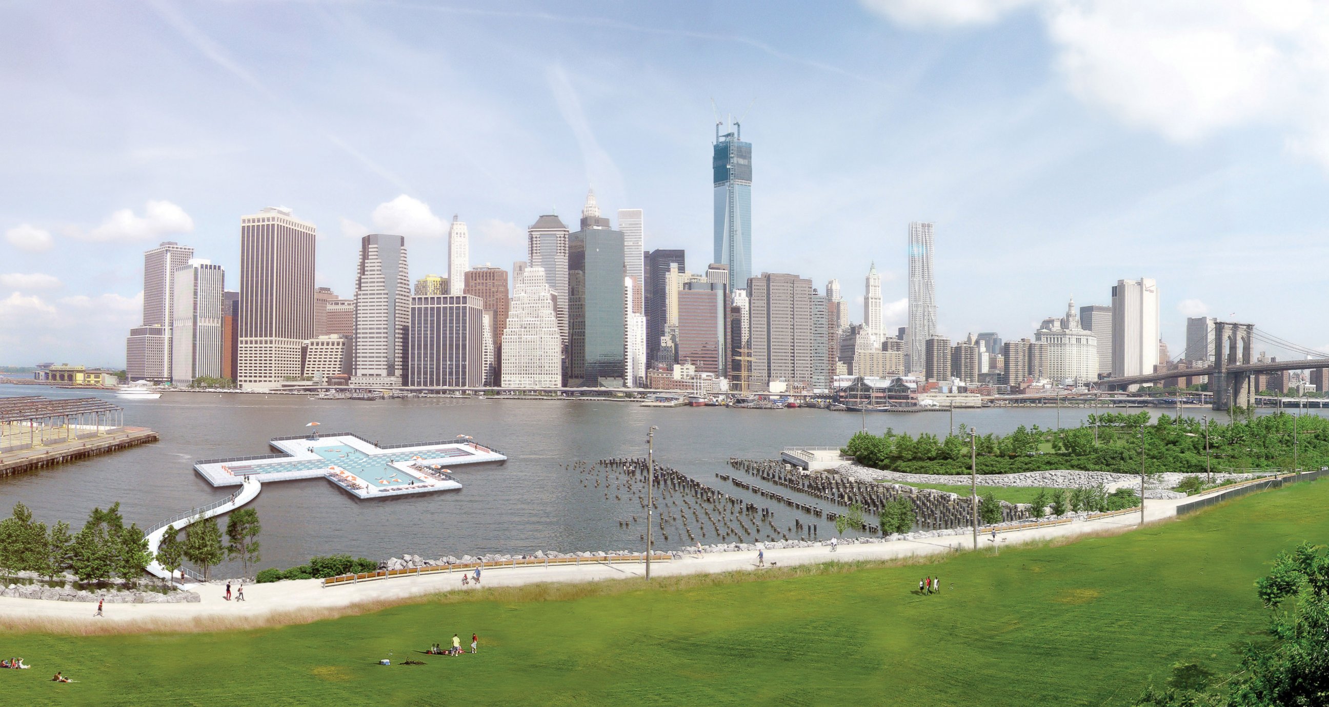 PHOTO: The Plus POOL will filter New York City's East River to make it swimmable.