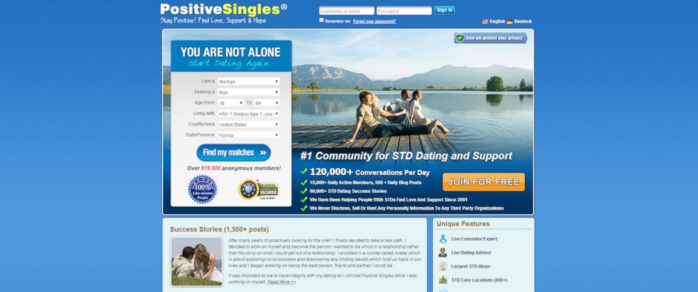 Sexual disease dating website