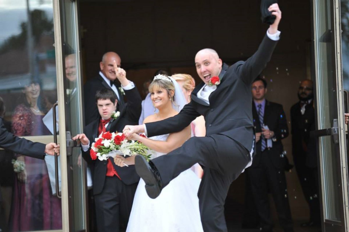 PHOTO: Randy Schmitz celebrates his wedding day.