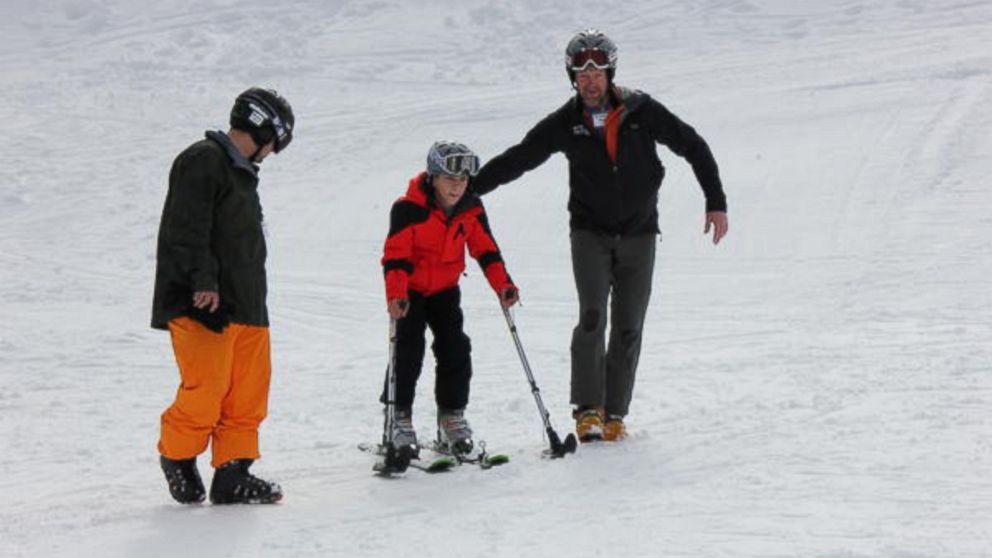 Jacob Wald hit the slopes for the first time since being paralyzed due to a rare disease.