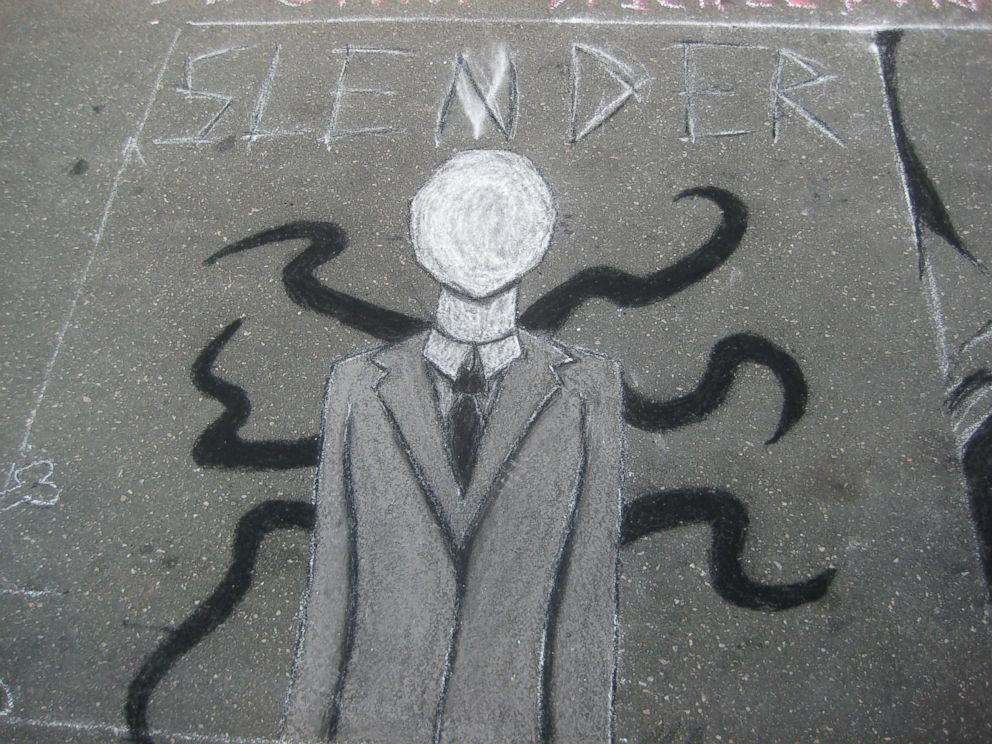 PHOTO: This is one of the many drawings of Slender Man, a popular, folkloric internet meme. PHOTO: Two Wisconsin girls told police they stabbed their friend to please Slender Man, but experts say the meme is not to blame for the crime. 
