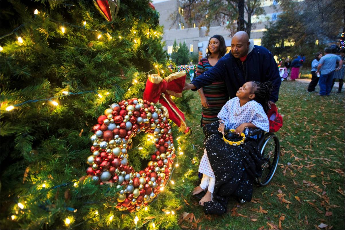 PHOTO: Even wheelchair-bound patients and their parents enjoyed the event. 