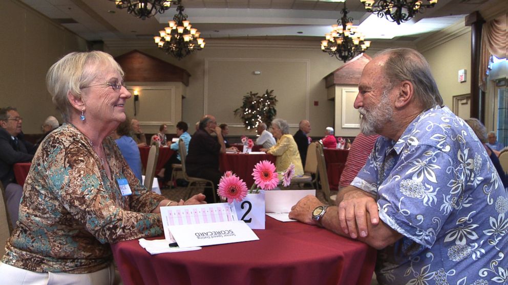 PHOTO: The Age of Love follows 30 seniors as they try out speed dating. 