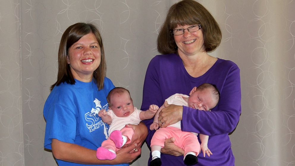 Grandma Gives Birth to Twin Granddaughters - ABC News