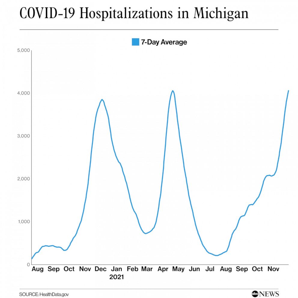 COVID-19 Hospitalizations in Michigan