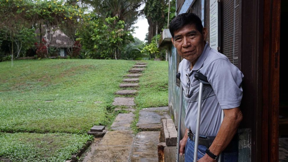 PHOTO: Santiago Manuin, 63, leader of the Awajún tribe and a tireless defender of the Amazon rainforest, has died of COVID-19.