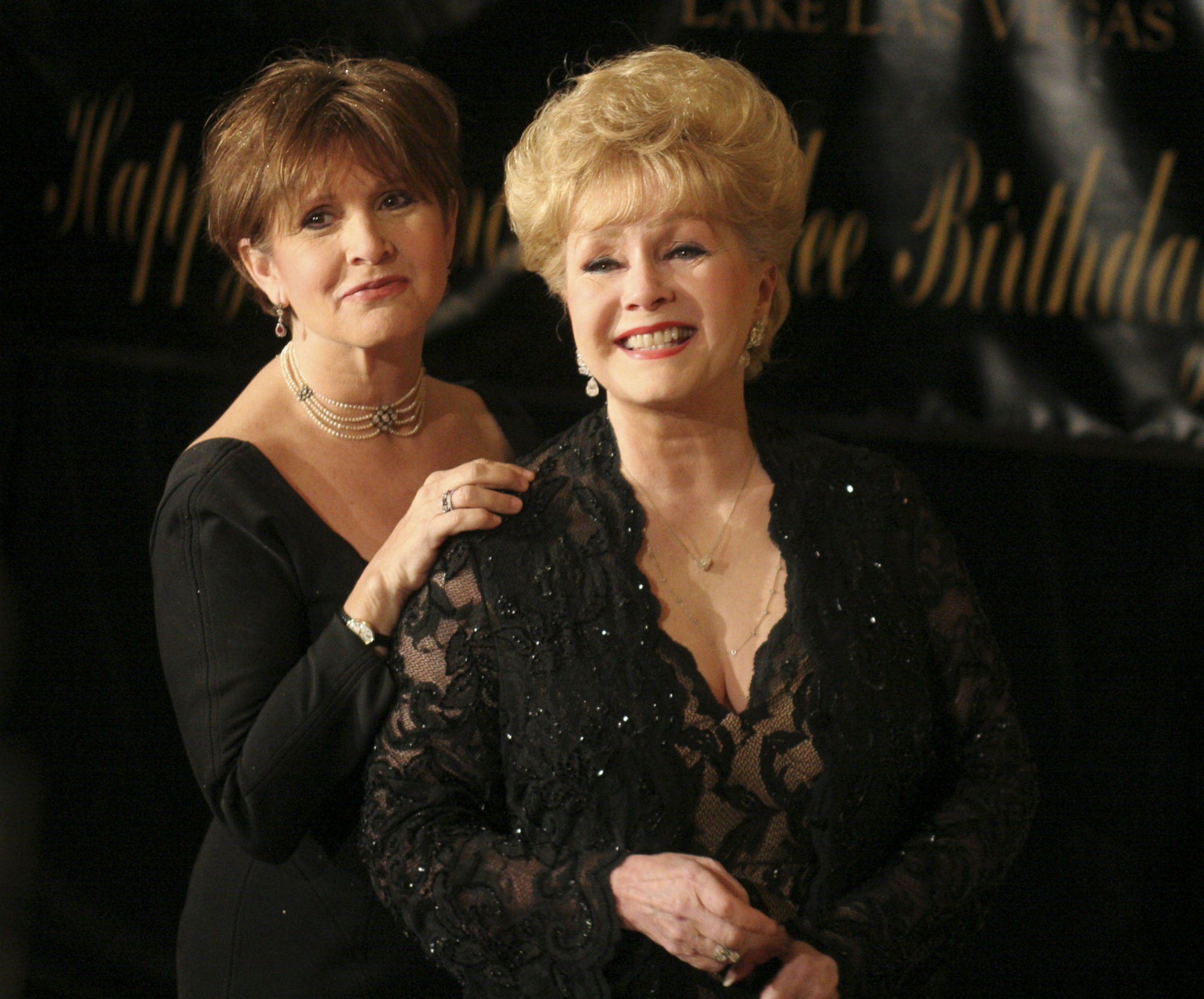 PHOTO: Debbie Reynolds, right, and Carrie Fisher at the Ritz Carlton at Lake Las Vega in Nevada in 2007. 