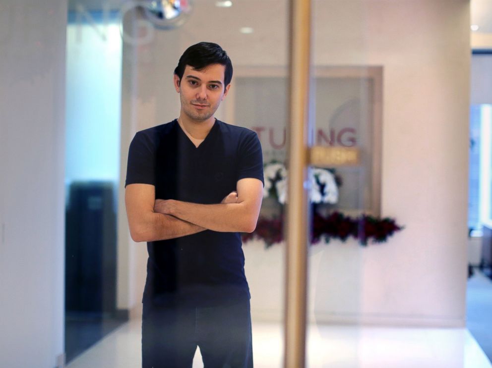 PHOTO: Turing Pharmaceutical CEO Martin Shekreli was arrested on Dec. 17, 2015 for alleged securities fraud.