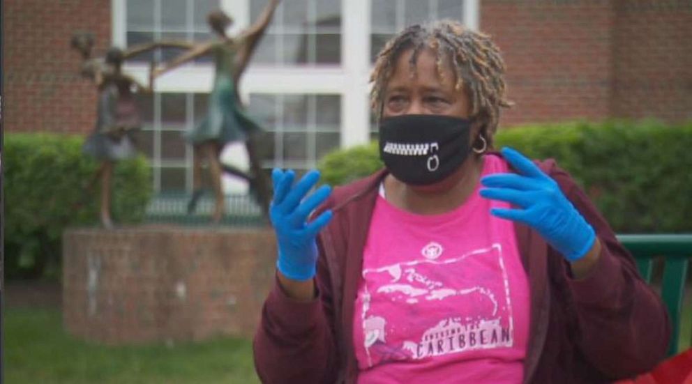 PHOTO: Beatrice Evans,  a Washington D.C. Ward 8 resident who has lived in the community for 50 years, says she has no access to transportation and relies on food drop-offs at her nursing home following the coronavirus-related shutdowns.