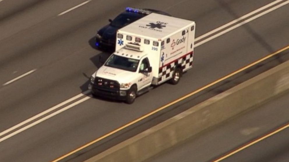PHOTO: An American Ebola patient has landed in Atlanta to receive treatment at Emory University Hospital's isolation unit.
