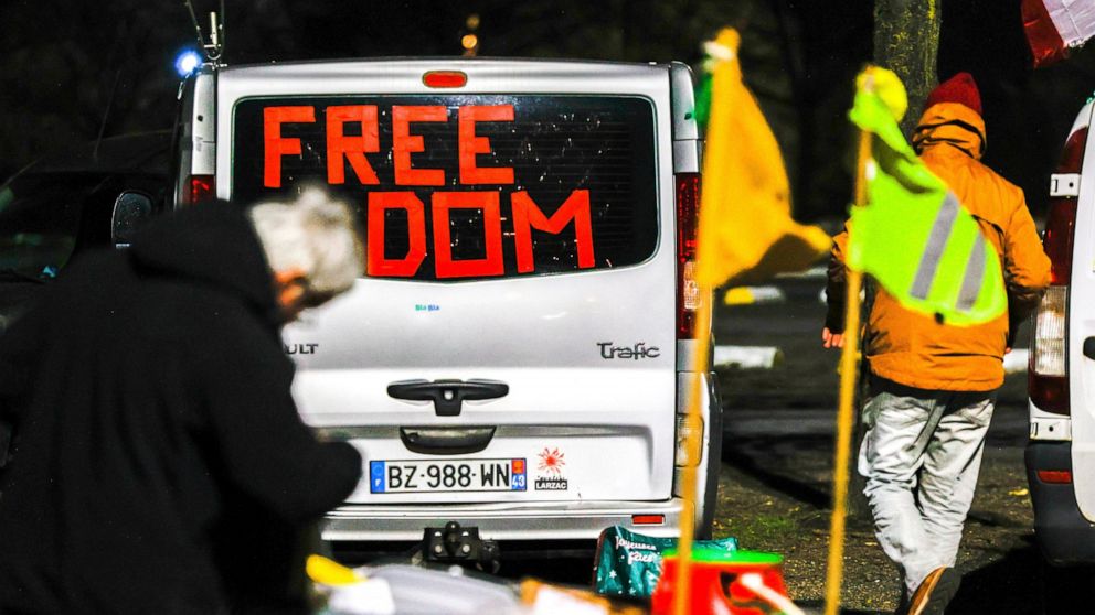 Plannen slagen er niet in om te protesteren tegen het virus van grote vrachtwagenchauffeurs in Brussel