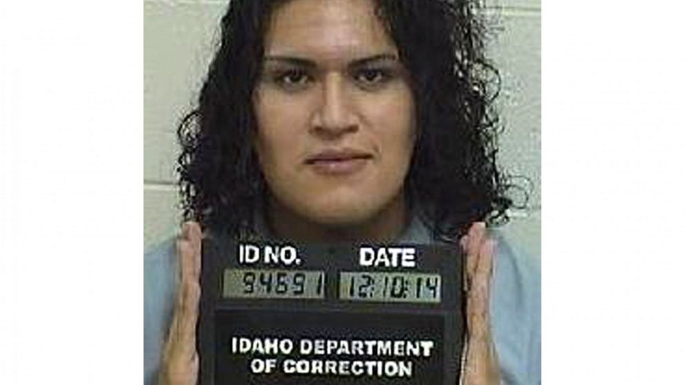 In this Dec. 10, 2014, photo provided by the Idaho Department of Correction is Adree Edmo. A federal appellate court hears arguments Thursday, May 16, 2019, in a lawsuit brought by Adree Edmo, a transgender Idaho inmate, who says the state is wrongly