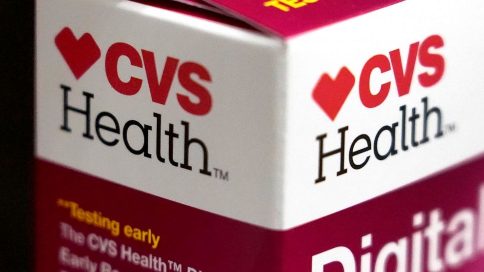 FILE - A CVS Health product is displayed at a store in North Andover, Mass., Monday, May 3, 2021. CVS Health is asking pharmacists in some states to verify that a few of the prescriptions they provide will not be used end a pregnancy. A spokesman sai