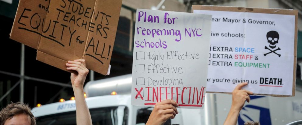 Divides In Parent Opinion Complicate School Reopening Push Abc News