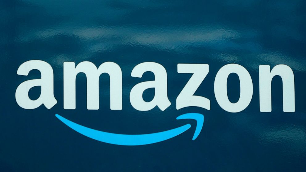 FILE - An Amazon logo appears on a delivery van, Oct. 1, 2020, in Boston. Amazon is limiting how many emergency contraceptives consumers can buy, joining other retailers who put in place similar caps following the Supreme Court decision overruling Ro