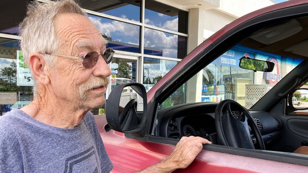 James Martin discusses his hesitancy to get a COVID-19 vaccine while stopping at a store in Clanton, Ala., on Wednesday, May 19, 2021. Martin said he doesn’t trust the vaccines because of the speed with which they were developed and a lack of knowled
