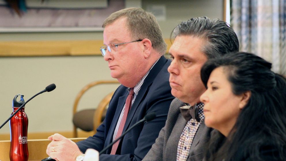 Three officials of the Oregon Health Authority testified on Friday, Feb. 28, 2020, before a committee of the Oregon Legislature in Salem, on preparations for a possible outbreak of coronavirus in Oregon. Appearing before the House Committee on Health