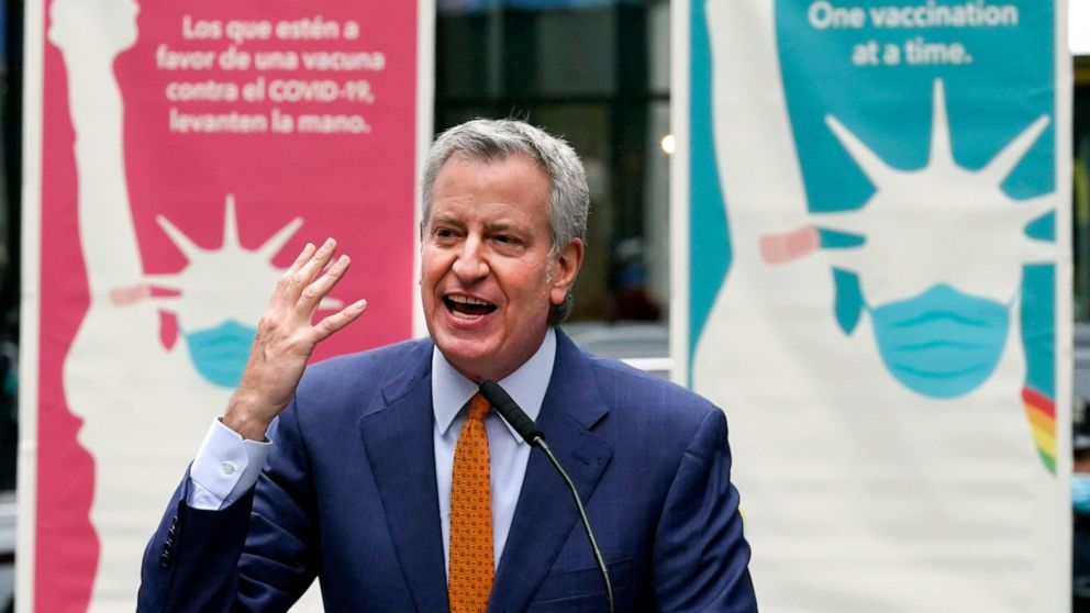 NYC mayor: Public schools will be all in person this fall