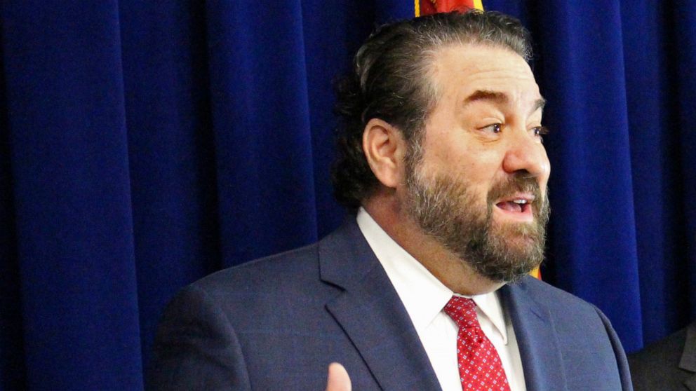 FILE - Arizona Attorney General Mark Brnovich speaks at a news conference in Phoenix, on Jan. 7, 2020. E-cigarette giant Juul Labs will pay Arizona $14.5 million and vowed not to market to young people in the state to settle a consumer fraud lawsuit 