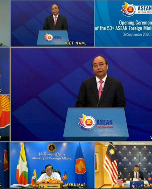 ASEAN talks tackle pandemic, sea feud amid US-China rivalry - ABC News