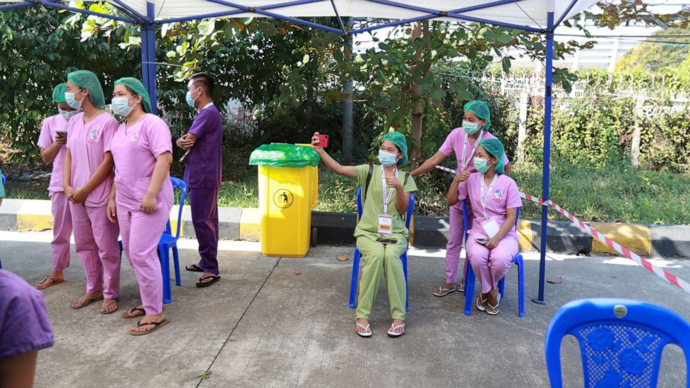Health workers start anti-coup protests in virus-hit Myanmar