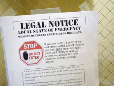 New York outbreaks drive US measles count up to 626