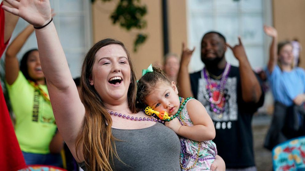 As pandemic ebbs, Alabama city throws 'Tardy Gras' parade